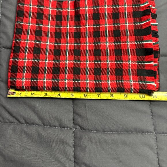 Lands' End "CashTouch" Winter Scarf in "Rich Red Plaid" - NWT - Picture 12 of 13